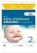 The Early Childhood Educator for Certificate III &ndash; 2nd Edition Test Bank &vert; Complete Exam Prep&comma; Practice Questions & Answer Keys