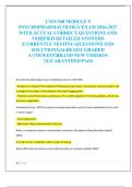 CMN 548 MODULE 5  PSYCHOPHARMACOLOGY EXAM 2026-2027  WITH ACTUAL CORRECT QUESTIONS AND  VERIFIED DETAILED ANSWERS  &vert;CURRENTLY TESTING QUESTIONS AND  SOLUTIONS&vert;ALREADY GRADED  A&plus;&vert;NEWEST&vert;BRAND NEW VERSION  &excl;&excl;&vert;GUARANTEED PASS 
