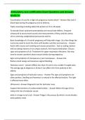 Ambulatory care certification Exam Questions and Answers Grade A&plus;