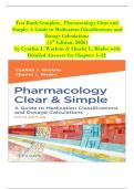 Pharmacology Clear & Simple Test Bank &vert; 5th Edition &lpar;2026&rpar; &vert; Watkins & Blades &vert; NCLEX&reg; Review & Study Guide