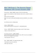 Biol 1108 Exam 3 The Sonoran Desert Questions with Correct Answers