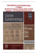 Gordis Epidemiology 7th Edition Test Bank &vert; Complete Verified Chapters 1-20 &vert; Study Guide & Practice Questions