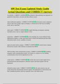 S95 Test Exam Updated Study Guide  Actual Questions and CORRECT Answers