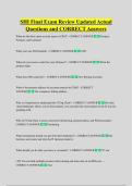 SHI Final Exam Review Updated Actual  Questions and CORRECT Answers