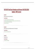 EVR 1001 Final Exam Questions and Answers &vert;Fall 2025&sol;2026  Update &vert; 100&percnt; Correct