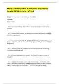 PPN 101 Readings With 91 questions and answers Newest RATED A&plus; NEW EDITION 