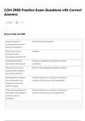 CON 3900 Practice Exam Questions with Correct Answers