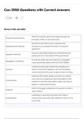 Con 3900 Questions with Correct Answers