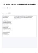 CON 3900V Practice Exam with Correct Answers