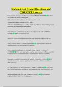 Station Agent Exam 3 Questions and  CORRECT Answers