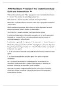 AYPO Real Estate Principles of Real Estate I Exam Study Guide and Answers Grade A&plus;