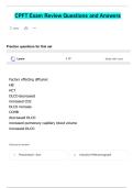 CPFT Exam Review Questions and Answers