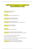 Traffic Signal Technician Level 1 &vert; Verified Questions & Correct Detailed Answers &vert; Latest A&plus; Grade &vert; 2025&sol;2026 Edition