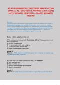 ATI ATI FUNDAMENTALS PROCTORED NEWEST ACTUAL  EXAM ALL 75 &vert; QUESTIONS & ANSWERS &lpar;100 &percnt;SCORE&rpar;  LATEST UPDATED 2026&sol;2027 A&plus; GRADED ANSWERS&vert;  FREE PDF