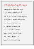 AMT RMA Exam Prep with answers