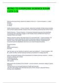 INTRO TO EXERCISE SCIENCE EXAM 1 &lpar;CH 1-3&rpar; QUESTIONS AND ANSWERS 