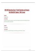 COB 300 Operations Exam 1 Torabi Questions and Answers  &vert;Fall 2026&sol;2027 Update &vert; 100&percnt; Correct