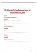 COB 300 Operations Final Exam Questions and Answers &vert;Fall  2026&sol;2027 Update &vert; 100&percnt; Correct