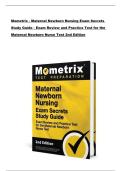 Mometrix &ndash; Maternal Newborn Nursing Exam Secrets Study Guide&comma; 2nd Edition &vert; Exam Review & Practice Test for the Maternal Newborn Nurse Certification
