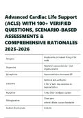 Advanced Cardiac Life Support &lpar;ACLS&rpar; WITH 100&plus; VERIFIED QUESTIONS&comma; SCENARIO-BASED QUESTIONS AND ANSWERS