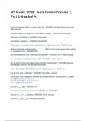 RD Exam 2022 Jean Inman Domain 1&comma; Part 1-Graded A