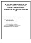 ACTUAL PRACTICE TEAS 7 EXAM PDF ALL VERSIONS COMBINED EXAM