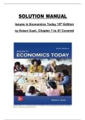 Issues in Economics Today&comma; 10th Edition by Robert Guell &ndash; Complete Solution Manual for Chapters 1&ndash;47