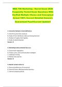 MBA 706 Marketing - Darrat Exam 2026  Frequently Tested Exam Questions With  Verified Multiple Choice and Conceptual  Actual 100&percnt; Correct Detailed Answers  Guaranteed Pass&excl;&excl;Current Update&excl;&excl; 