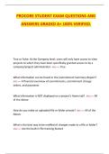 Procore Student Exam Questions and Answers &lpar;Graded A&plus;&comma; 100&percnt; Verified&rpar;