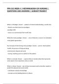 PPN 101 WEEK 4 &vert; METAPARADIGM OF NURSING &vert; QUESTIONS AND ANSWERS &vert; ALREADY PASSED&excl;&excl;