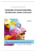 Fundamentals of Human Neuropsychology &lpar;8th Edition&comma; Kolb&rpar; Test Bank &ndash; Chapters 1&ndash;28 Complete Exam Questions and Answers