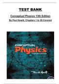 Conceptual Physics &lpar;13th Edition&comma; Paul Hewitt&rpar; Test Bank &ndash; Chapters 1&ndash;36 Complete Exam Questions and Answers