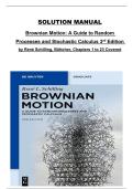 Solution Manual &ndash; Brownian Motion&colon; A Guide to Random Processes and Stochastic Calculus &lpar;3rd Edition&comma; Ren&eacute; Schilling & B&ouml;ttcher&rpar; &vert; Complete Solutions for Chapters 1&ndash;23