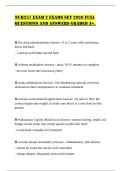 NUR257 EXAM 2 EXAMS SET 2026 FULL QUESTIONS AND ANSWERS GRADED A&plus;