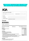 AQA A-Level- BUSINESS- Paper 3 Business 3-June 2025 - Question Paper and Marking Scheme Merged