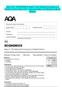 AQA AS- ECONOMICS-Paper 2 The National Economy in a Global Context-May 2025 &ndash; Question Paper and Marking Scheme Merged