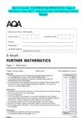 AQA A-Level- FURTHER MATHEMATICS -Paper 3 Mechanics-June 2025 &ndash; Question Paper and Marking Scheme Merged
