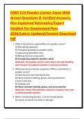 FDNY E14 Powder Carrier Exam With  Actual Questions & Verified Answers&comma;  Plus Explained Rationales&sol;Expert  Verified For Guaranteed Pass  2026&sol;Latest Updated&sol;Instant Download  Pdf 