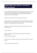 CHEM 2364 Final Alfonso questions well answered