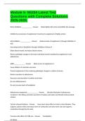 Module 5- N5334 Latest Test Questions with Complete Solutions 2025-2026&period;