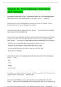 Module 12- Pharmacology Questions and Answers&period;