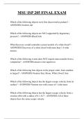 MSU ISP 205 FINAL EXAM QUESTIONS AND ANSWERS 2026