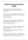 NURS 753 FINAL EXAM STUDY GUIDE QUESTIONS AND ANSWERS 2026