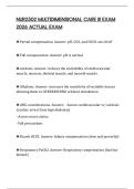 NUR2502 MULTIDIMENSIONAL CARE III EXAM 2026 ACTUAL EXAM