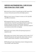 NUR2502 MULTIDIMENSIONAL CARE III EXAM 2026 EXAM Q&A STUDY GUIDE