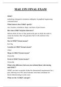 MAE 1351 FINAL EXAM QUESTIONS AND ANSWERS 2026