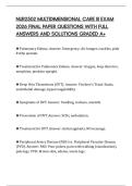 NUR2502 MULTIDIMENSIONAL CARE III EXAM 2026 FINAL PAPER QUESTIONS WITH FULL ANSWERS AND SOLUTIONS GRADED A&plus;