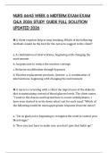 NURS 6645 WEEK 6 MIDTERM EXAM EXAM Q&A 2026 STUDY GUIDE FULL SOLUTION UPDATED 2026