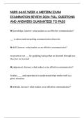 NURS 6645 WEEK 6 MIDTERM EXAM EXAMINATION REVIEW 2026 FULL QUESTIONS AND ANSWERS GUARANTEED TO PASS