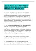NYSTCE STUDENTS WITH DISABILITIES UPDATED EXAM TEST BANK OF SOLVED QUESTIONS AND REVIEWS 2026&period;